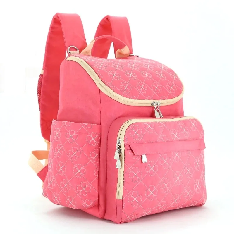 Сумка для детской коляски, модные сумки для мам, большая сумка для подгузников, рюкзак, детский Органайзер, сумки для мам, сумка для подгузников, рюкзак - Цвет: pink