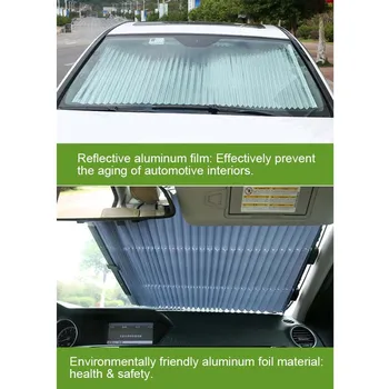 

Car Retractable Curtain with UV Protection Front Windshield Visor Auto Shade Block Cover Car Styling Dropshipping