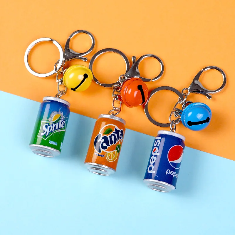 Cola Sprite брелок напиток для женщин или мужчин брелки летние креативные кольца