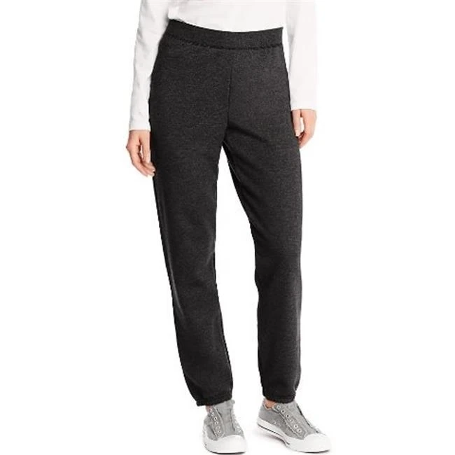 Hanes O4630 Comfortsoft Eco Smart Womens Cinch Leg Sweatpants Ebony - Small