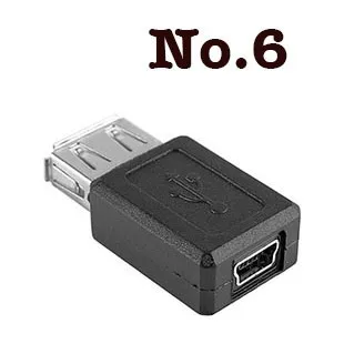Мини USB 5pin Женский к USB A Тип 2,0 Женский Разъем удлинитель адаптер 300 шт./партия