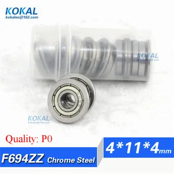 

[CF694ZZ-P0] 10pcs chrome steel Gcr15 flange bushing pneumatic tool micro ball bearing F694zz F694-zz F694 4*11*4*12.5*1mm