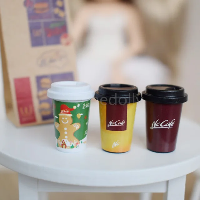 1 Set 6 Scale Dollhouse Miniature Coffee Cups Miniatura Doll Food 1 Set 6 Scale Dollhouse Miniature Coffee Cups Miniatura Doll Food For Blyth Pullip