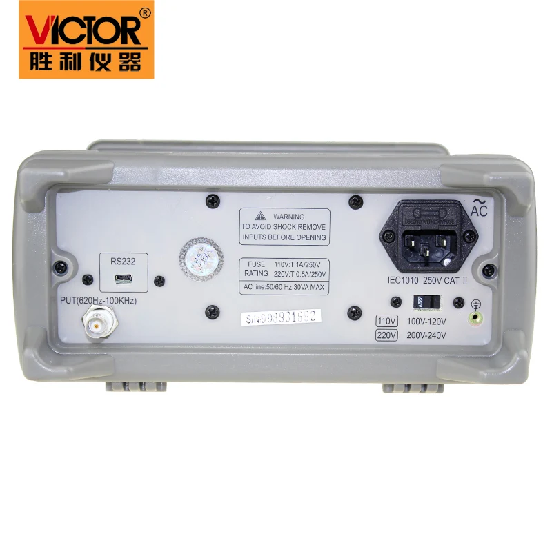 VICTOR VC8245 1000V 4 1/2 настольный цифровой мультиметр точный настольный мультиметр мультиметровый RMS USB тестер цифровой