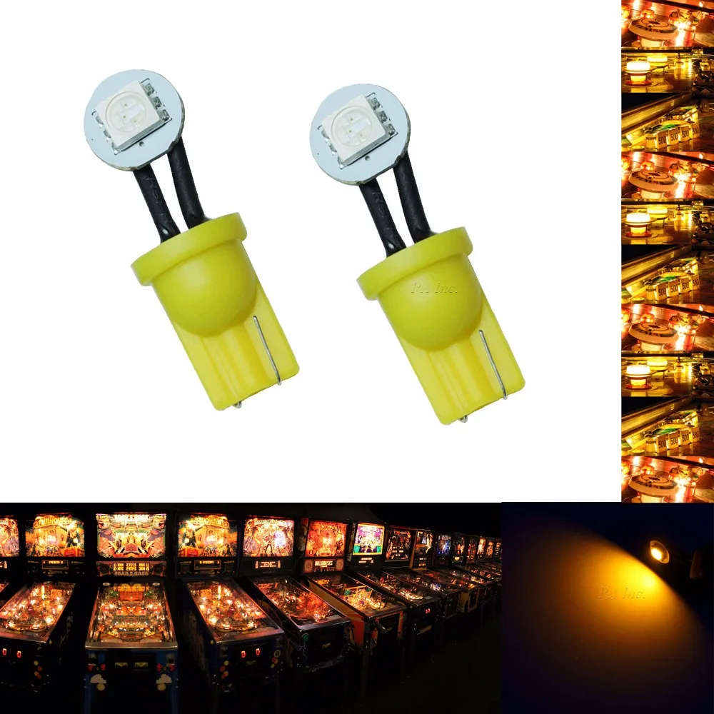 PA LED 30PCS x 555 T10 1SMD 5050 LED Pinball Machine Light Bulb AC/ DC