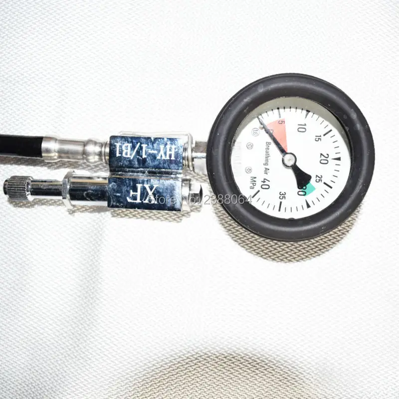 Pressure gauge and pressure relief valve