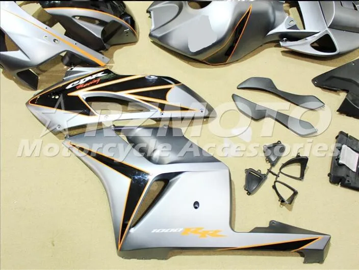 ACE Комплекты ABS инъекций комплект обтекателей Подходит для Honda CBR1000RR 2004 2005 CBR1000RR 04 05 серебро F82