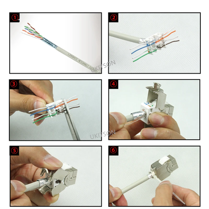 Keystone CAT7 RJ45 экранированный слот CAT 7 цинкового сплава соединительные модули LAN вставка муфта