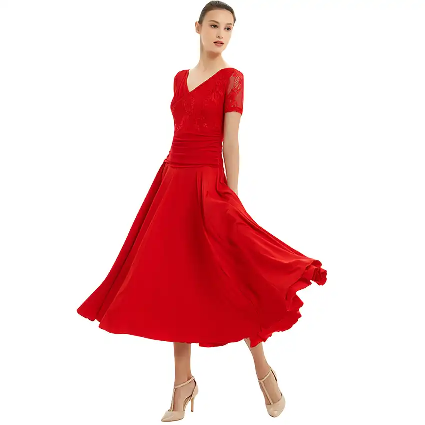 new ballroom dance dress rhinestone tango waltz dancing dress