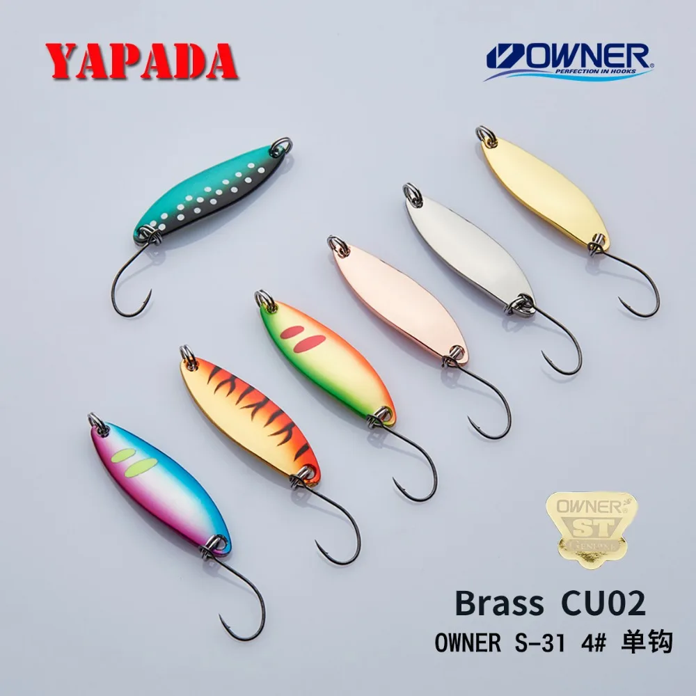 YAPADA النحاس ملعقة CU02 4.3g/5.3g/7g 43X13mm مالك واحد هوك متعدد الألوان ملعقة معدنية تيار الصيد السحر سمك السلمون المرقط YAPADA النحاس ملعقة CU02 4.3g/5.3g/7g 43X13mm مالك واحد هوك متعدد الألوان ملعقة معدنية تيار الصيد السحر سمك السلمون المرقط