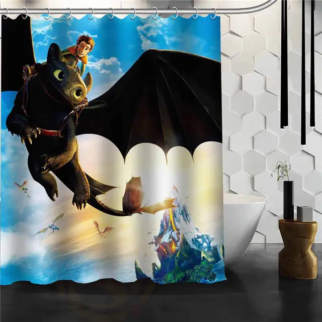 Custom How to Train Your Dragon Shower Curtain Bathroom Products ...