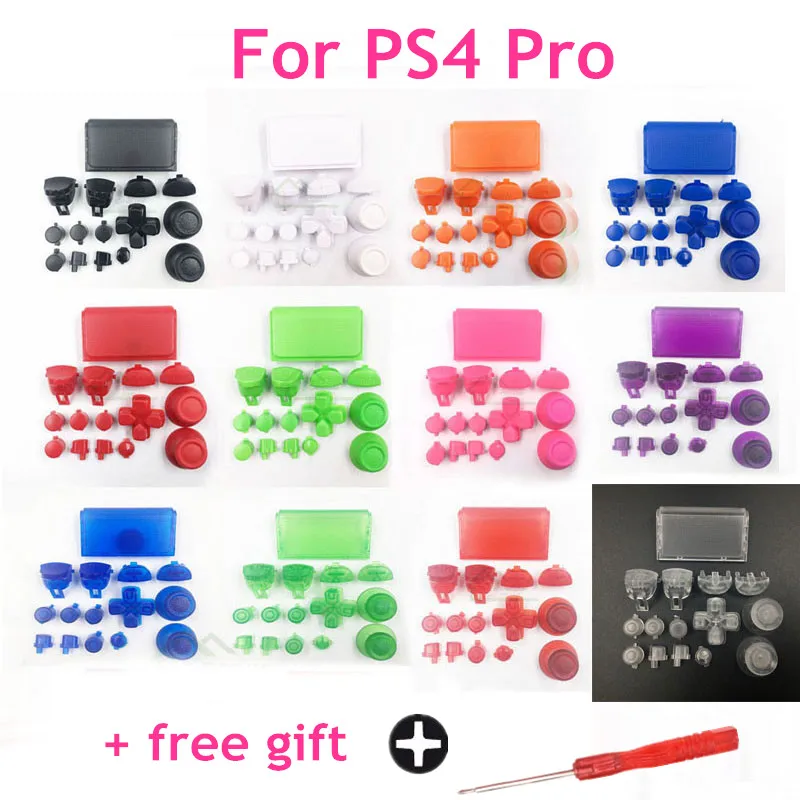 

12 Colors Optional L1 R1 L2 R2 Trigger Buttons Set replacement for PS4 Pro controller for PS4 4.0 JDS 040 JDM 040 Buttons Kit
