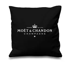 Moet Chandon подушки Детские наволочки с принтом хлопок Сделано наволочки 45X45 см, 55X55 см черный