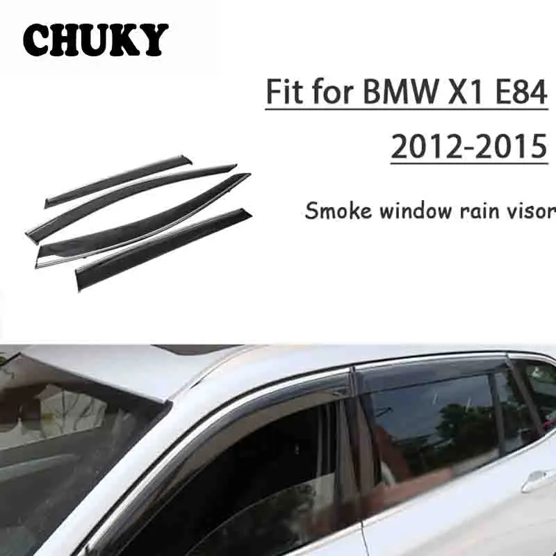 Chuky 4pcs ABS Car Styling Window Sun Visors Awnings Shelters Rain