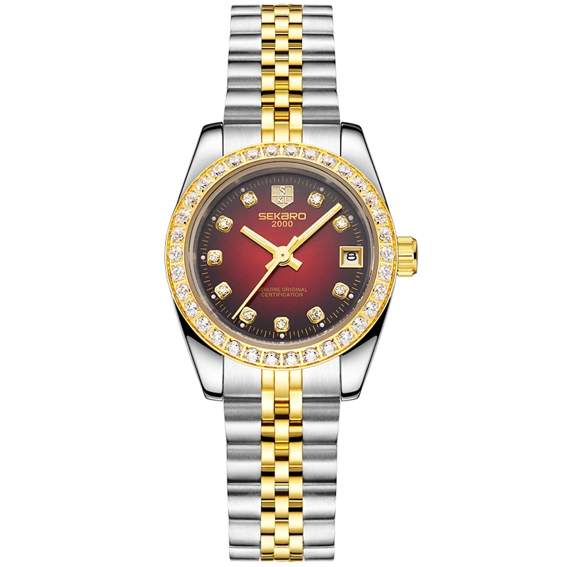 

relogio feminino Top Brand Luxury Automatic Dress Watches Women Gold Diamand Fashion Mechanical Wristwatch Business Female Clock