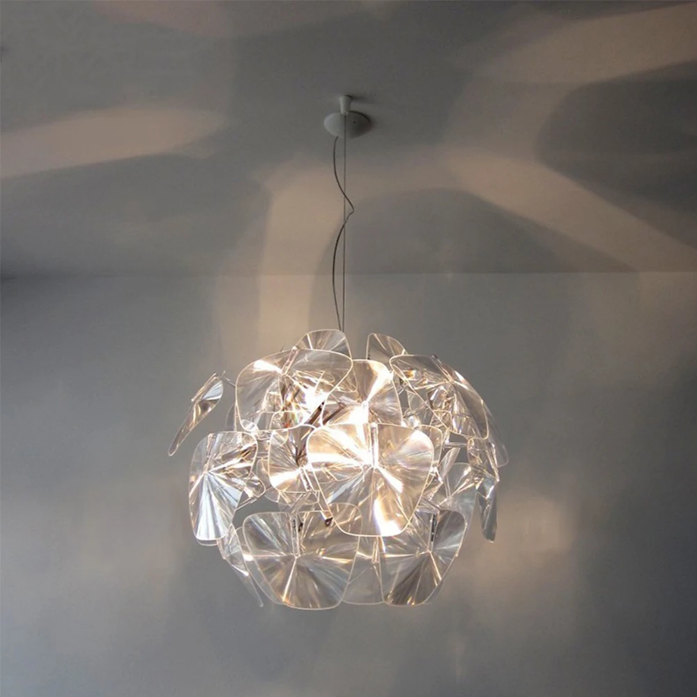 

Nordic chandelier for bedroom restaurant creative clothing store decorative lamp bar personality simple acrylic chandelier