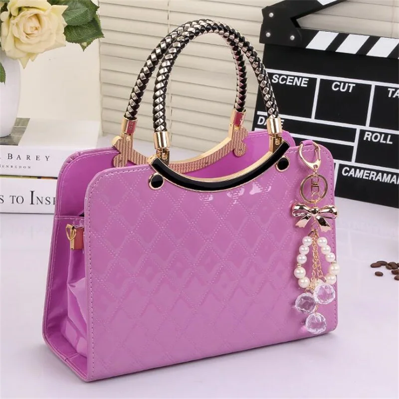 “ Crossbody de Couro das Mulheres Forma Soft pu Multi-bolsos Messenger
