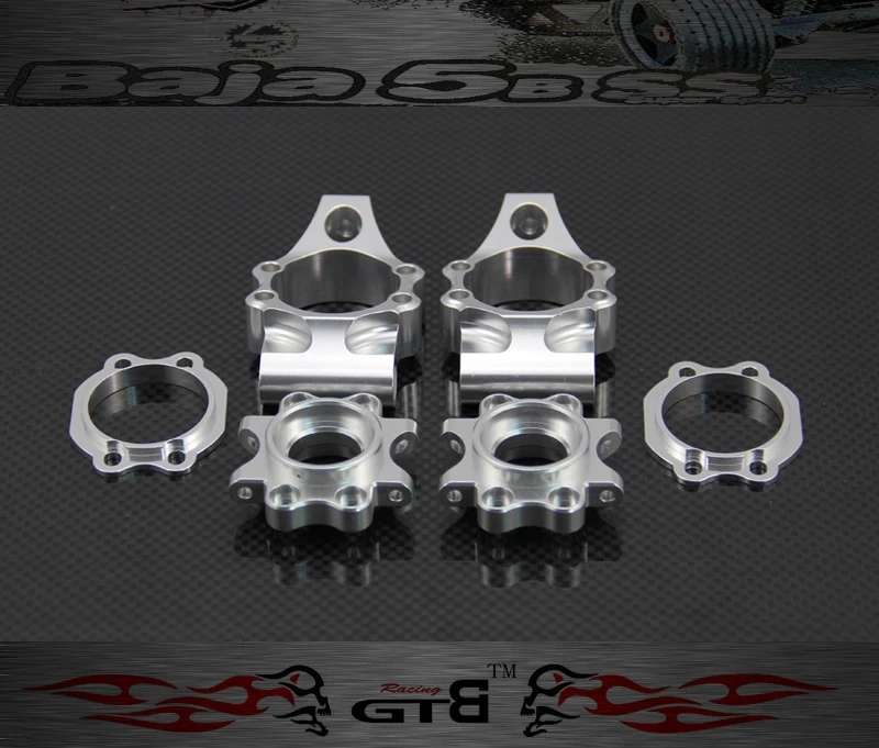 

GTBRacing Alloy Rear Hub Set 2 Toe FOR hpi km rv baja 5b ss 5t 5sc GR016