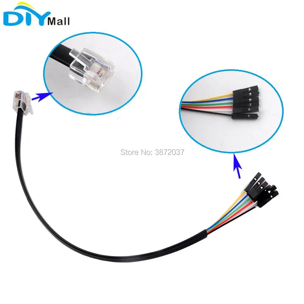 5 шт./лот кабель Dupond Jumper Wire Female to 6Pin LEGO EV3 для Micro:bit Microbit Robotbit|Модули умного дома| |