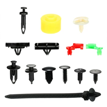 

Car Retainer Clips Plastic Fasteners Kit &Trim Removal Tool Auto Car Push Pin Rivet Clips Fit for GM Ford Toyota Honda Chrysler