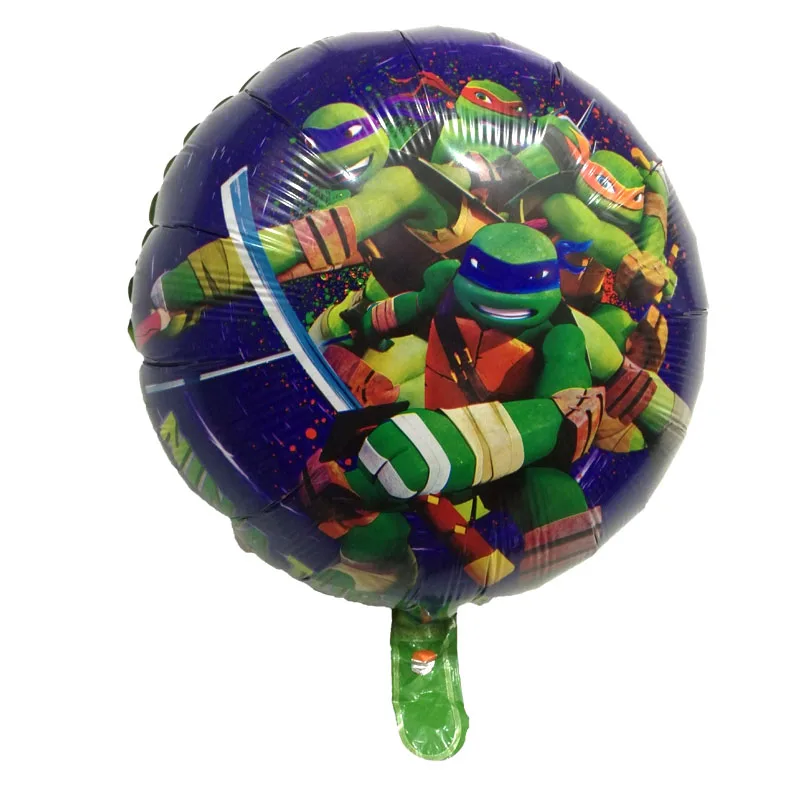 

Free shipping 18inch 10pcs Teenage Mutant Ninja Turtles Round Balloons Kids Toys Birthday Party Decorations Ballon Wholesale