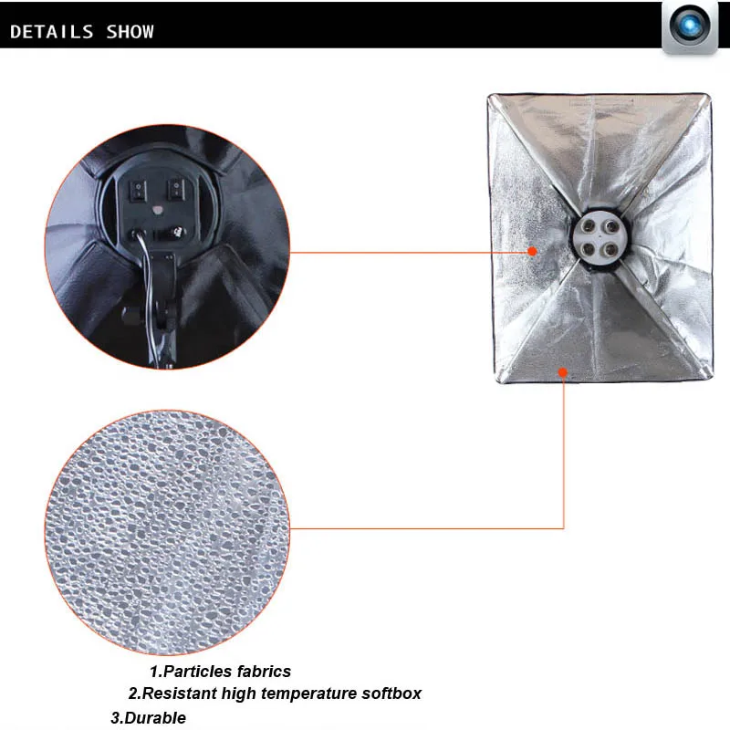 Najtaniej Sprzęt fotograficzny Photo Studio miękkie pudełko zestaw wideo czterokanałowy uchwyt lampy oświetlenie + 50x70cm Softbox budka foto