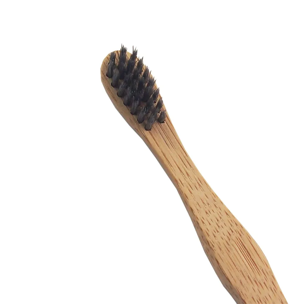12 шт/партия бамбуковая щетка с древесным углем Корона Экологичная деревянная зубная щетка бамбуковая зубная щетка мягкая щетина Capitellum бамбуковое волокно