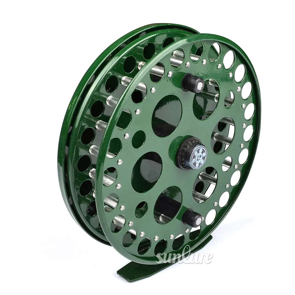 1pc Top Quality full metal Green Color Fly Fishing Reel 150mm Fishing