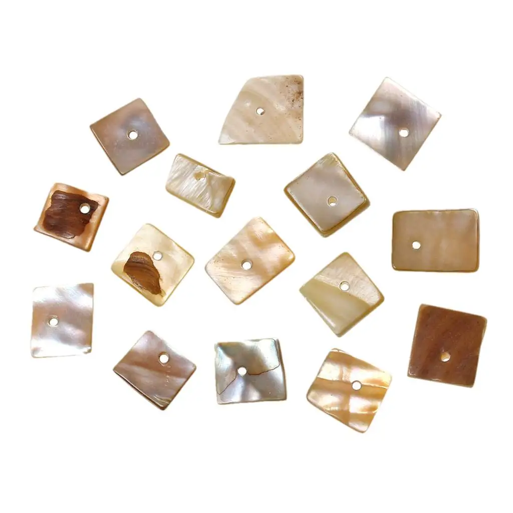 

DoreenBeads Shell Loose Beads Irregular Khaki About 11mm-15mm x 6mm-14mm, Hole:Approx 1.2mm, 15 Grams 2015 new