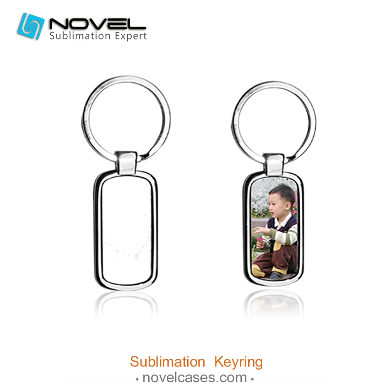 

Rectangle Keyring,Sublimation Keychain With Metal Insert