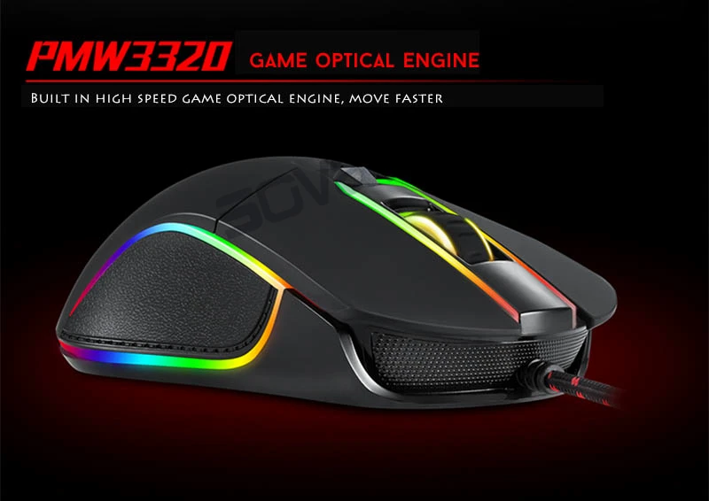Motospeed V30 RGB Programming 3500 DPI Gaming Gamer Mouse USB Computer Wried Optical Mice Backlit Breathing LED for PC Game cool gaming mouse