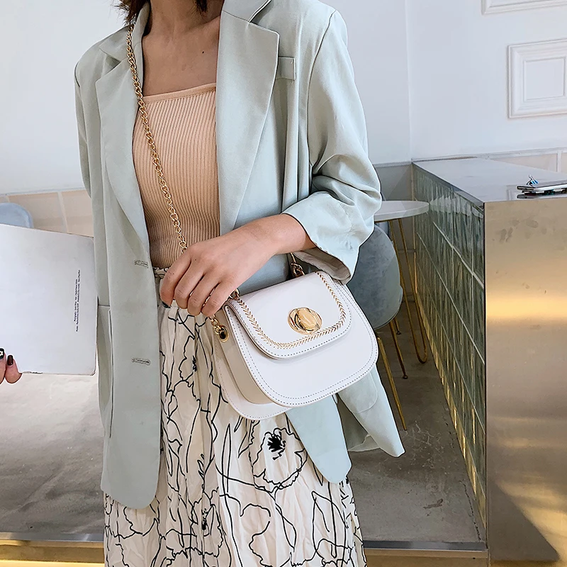 

bags for women 2019 Fashion PU Leather Pure Semicircle Bag sac main femme crossbody bags for women ladies hand bags bolso mujer