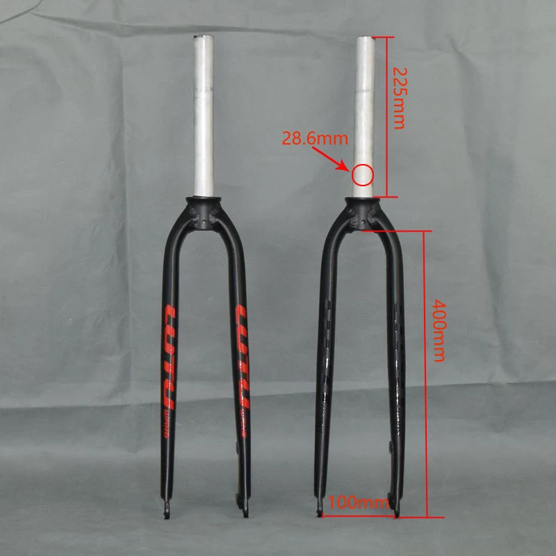 Bicycle Hard Fork 2" 27.5" 2" aluminum mountain mtb bicycle road bike hard fork for Disc Brake