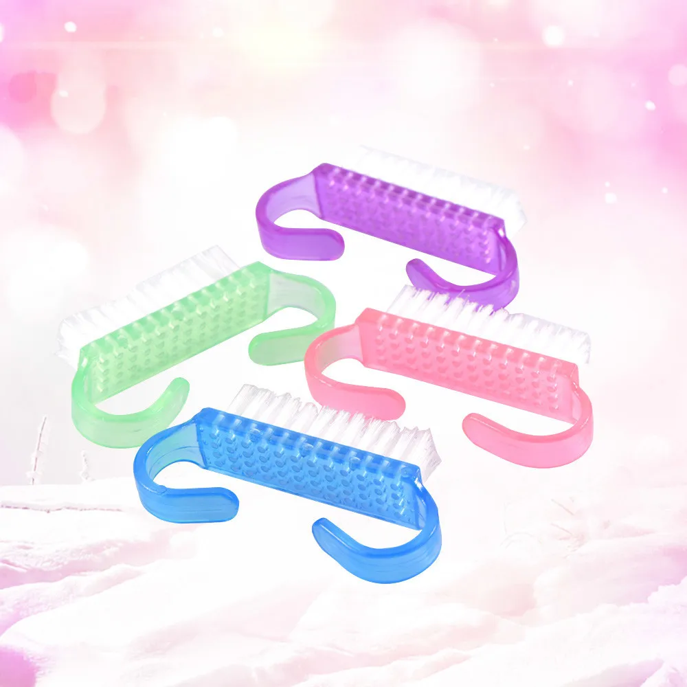 

1pc Cleaning Brush Tools File Nail Art Care Manicure Pedicure Soft Remove Dust Small Angle Clean Nail Makeup Tools