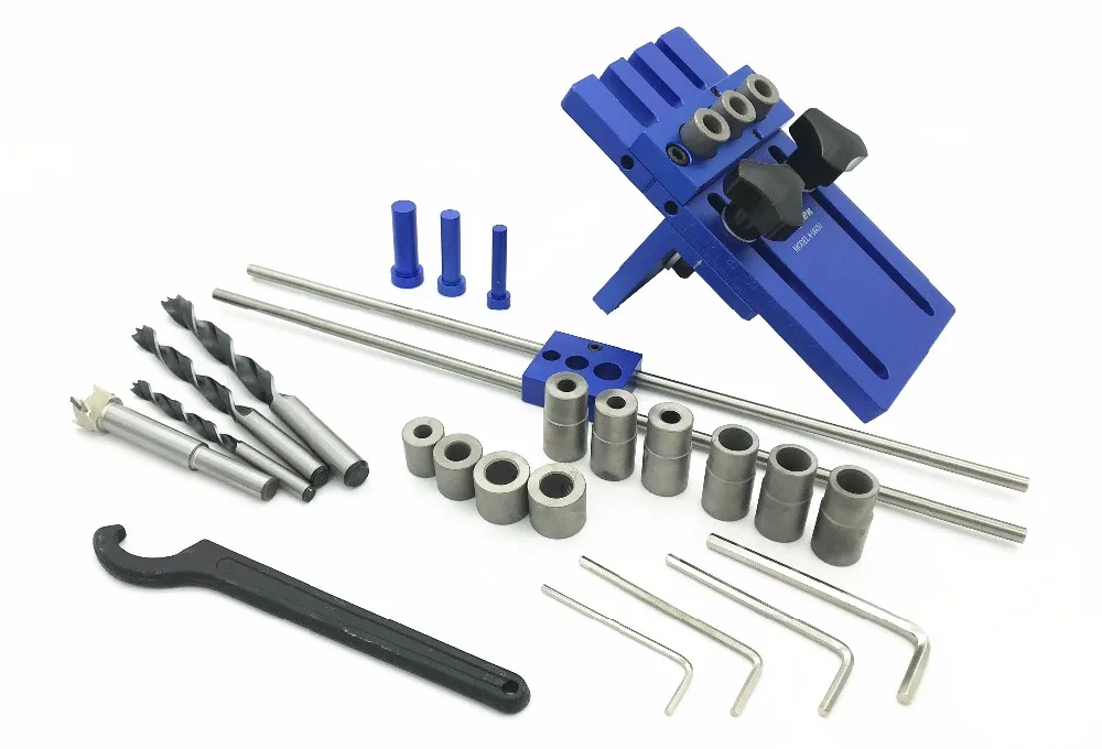 Milda Woodworking tool 3 in 1 Drilling locator drilling guide kit DIY Woodworking Joinery High