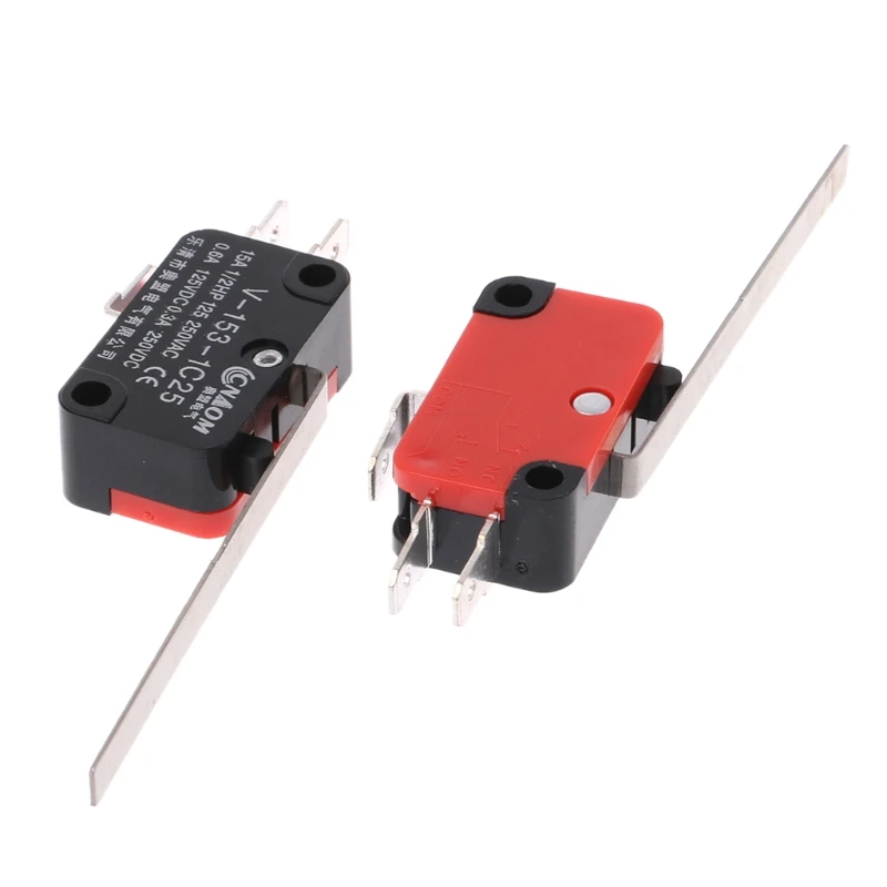 

10pcs V-153-1C25 Limit Switches Long Straight Hinge Lever Type SPDT Micro Switch
