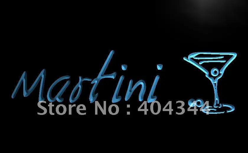 LB551- Martini Cocktails Beer Bar Pub LED Neon Light Sign home decor crafts | Дом и сад