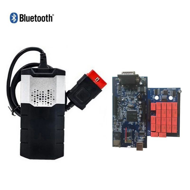 

2pcs Newest vd ds150e CDP Pro with Bluetooth V8.0 Board pcb relays for delphis Auto Scan Tools For Cars & Trucks.