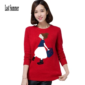 

New Fashion 2019 Women Autumn Winter Sweater Pullovers Casual Warm Long Sleeve Female Knitted Sweaters Pullover Sweater Lady