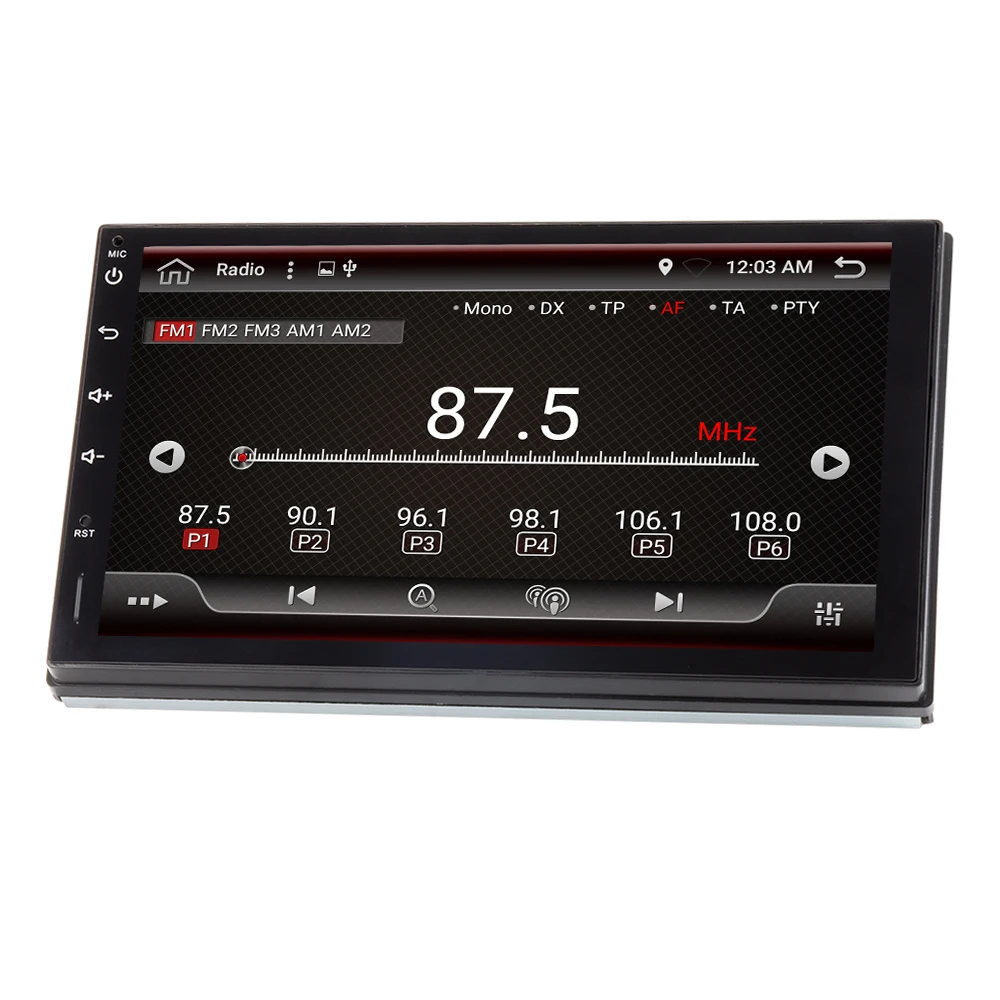 Excellent Eunavi 2 Din Octa Core android 9.0 car player universal GPS Navigation stereo radio with WIFI+bluetooth+SWC+RDS 4G+64G RK3399 3