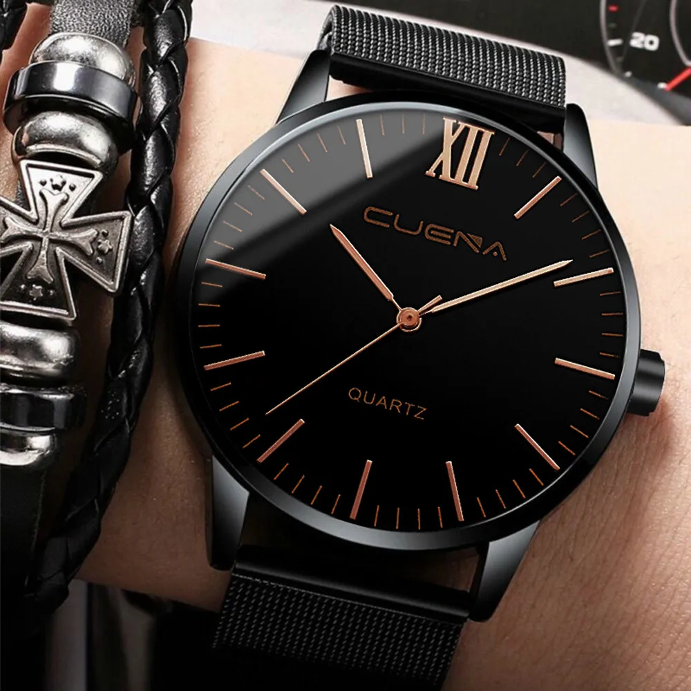 

Men watches 2019 luxury brand Fashion Man Crystal Stainless Steel Analog Quartz Wrist Watch clock men military wristwatch mens