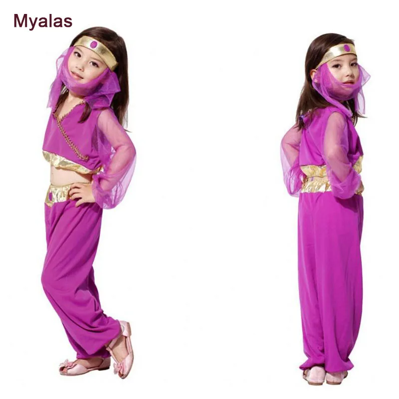 Buy Girl Arab Princess Skirt Halloween Costume for Dance Arabic Dress Cosplay