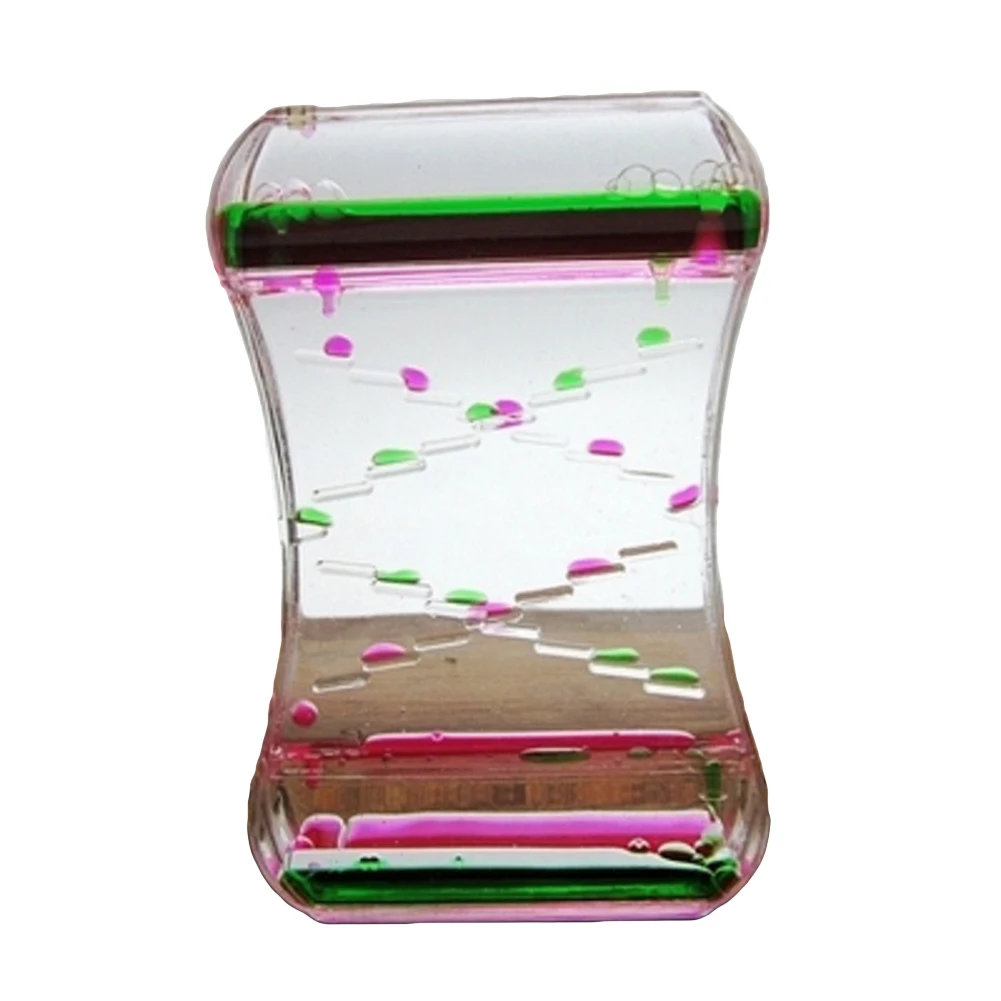 Капельное масло песочные часы Жидкость движения Bubble таймер настольная Декор Детская игрушка подарок на день рождения