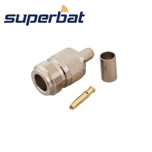 Superbat 10 шт. РФ N обжимной Джек Разъем для кабеля LMR240