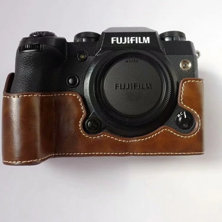 Чехол для камеры из искусственной кожи получехол Fujifilm XH1 Fuji чехол кожи|Сумки
