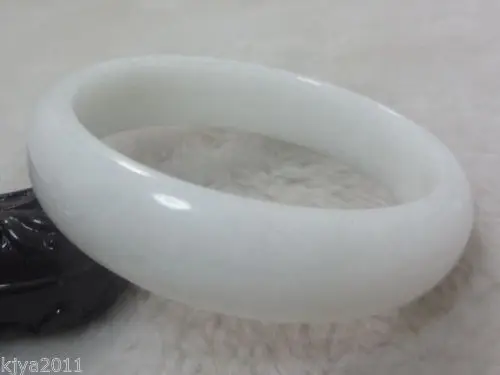 

100% Natural Fashion Fine Beautiful White Jade Bangle Bracelet A style Fine jewe Noble 100% Natural jade -Top quality free shipp