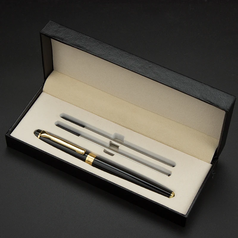 

High-end Duke P3-1 Metal Roller Ball Pen Smooth Writing Office Business Sign Ballpoint Pens Gift Set with Two Refills