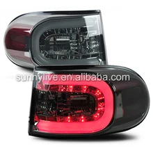 FJ Cruiser LED Tail Lights Smoke Black Color 2007 -13 SN Style
