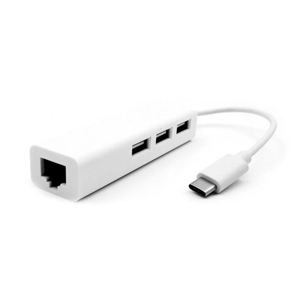 

USB Cable USB HUB 3.0 To Gigabit Ethernet Type-C To RJ-45 4K HD Adapter Converters Cable SD TF Card Reader For Type-c interface