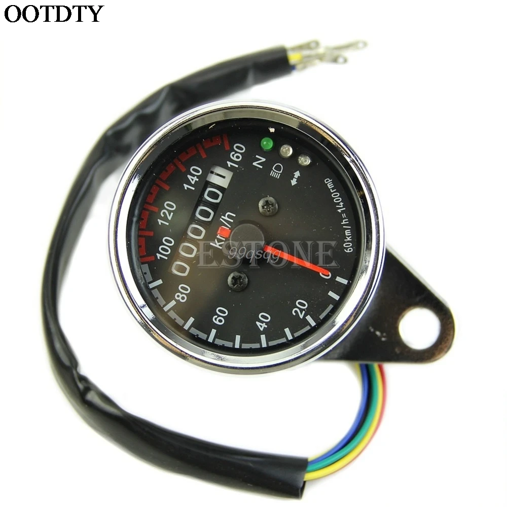 

Universal Motorcycle Dual OdometeBrand New r Speedometer Gauge LED Backlight Signal Light 12V Digital Motorcycle Gauge Drop ship